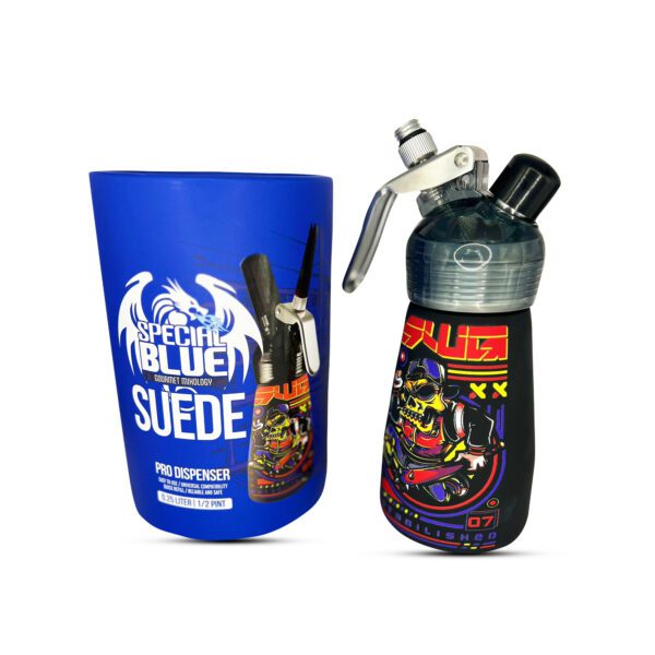 Special Blue Suede Pro Dispenser 0.25 Liter Skull Box